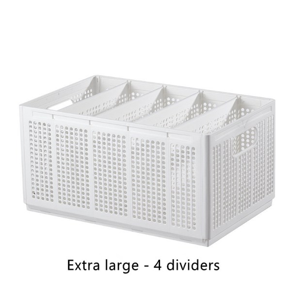 Extra large compartment storage basket