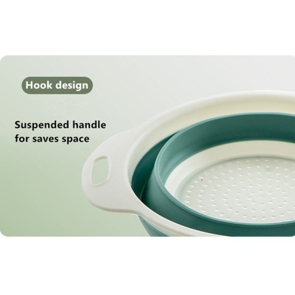 Foldable draining basket with handle