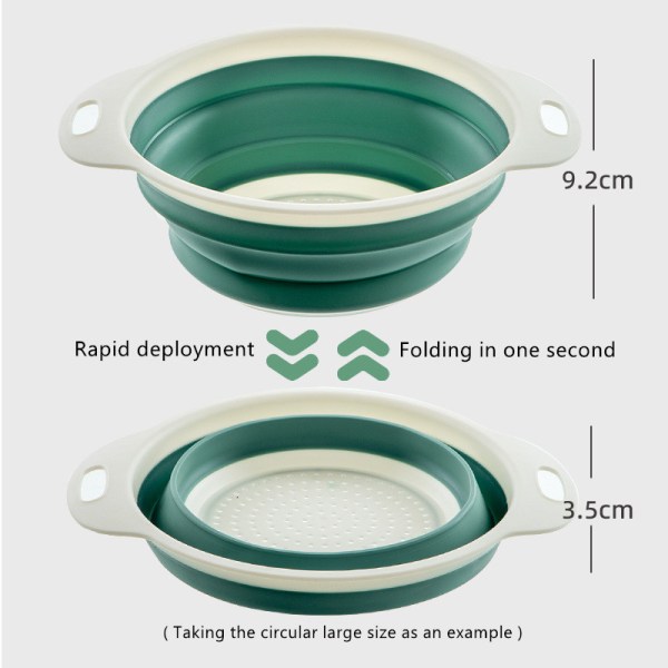 Foldable draining baskets