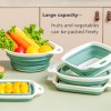 Foldable two-color drainage basket