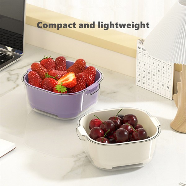 Mini double layered drainage basket