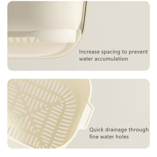 Mini double layered drainage baskets