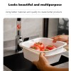 Square double layer drain baskets