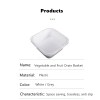 Square double layers drain basket