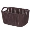 Storage basket with handles-brown