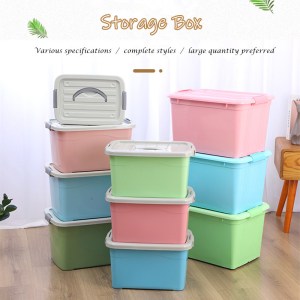 Storage basket with lid