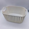 Storage baskets with handles-white