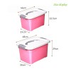 Storage box with lid