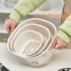 Three-piece drain basket