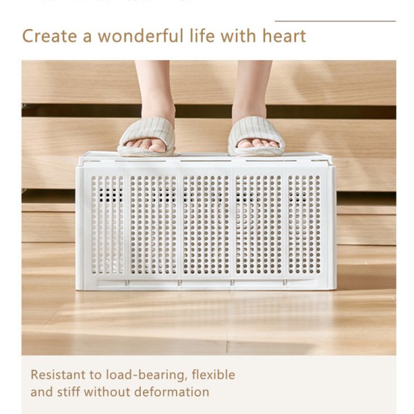 White compartment storage basket