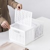 White divided storage baskets