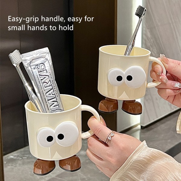 Cute mouthwash cup with big eyes