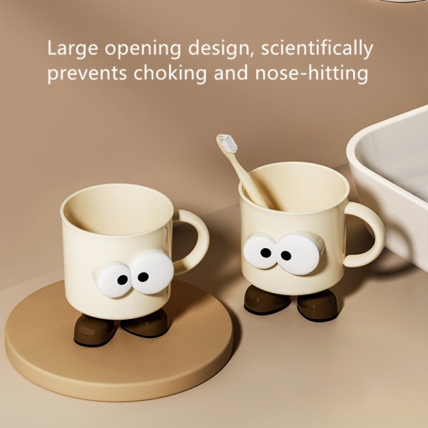 Cute mouthwash cups with big eyes