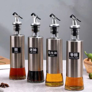 Stainless steel oil bottle