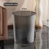 Transparent striped trash cans