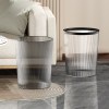 Transparent trash can