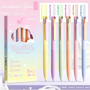 Cream gel pens