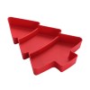 Red Christmas fruit plates