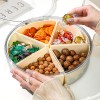 Round divided fruit plate