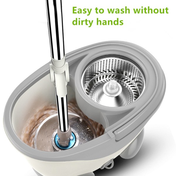 Hand-free washable mops