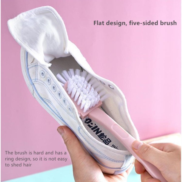 Long handled shoe brush