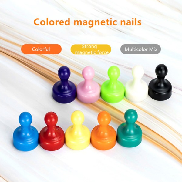 Colored magnetic nails