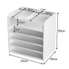 desktop tiered storage rack