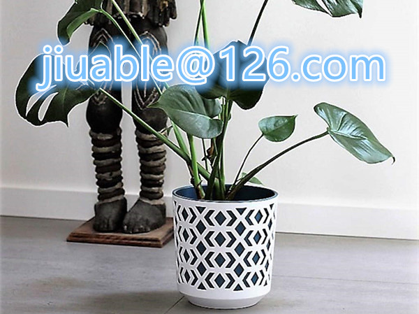 2 color plastic plant pots mold