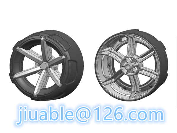 bi color baby toy wheels mold