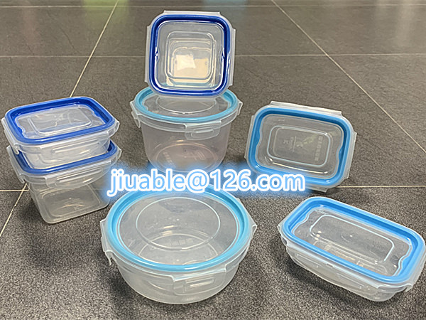 dual color rectangular food storage box mold